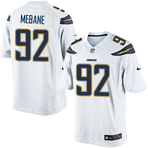 Youth Elite Brandon Mebane Nike Jersey White Road - #92 NFL Los Angeles Chargers